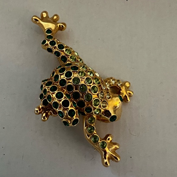 Vintage Monet Frog Brooch - Picture 1 of 4